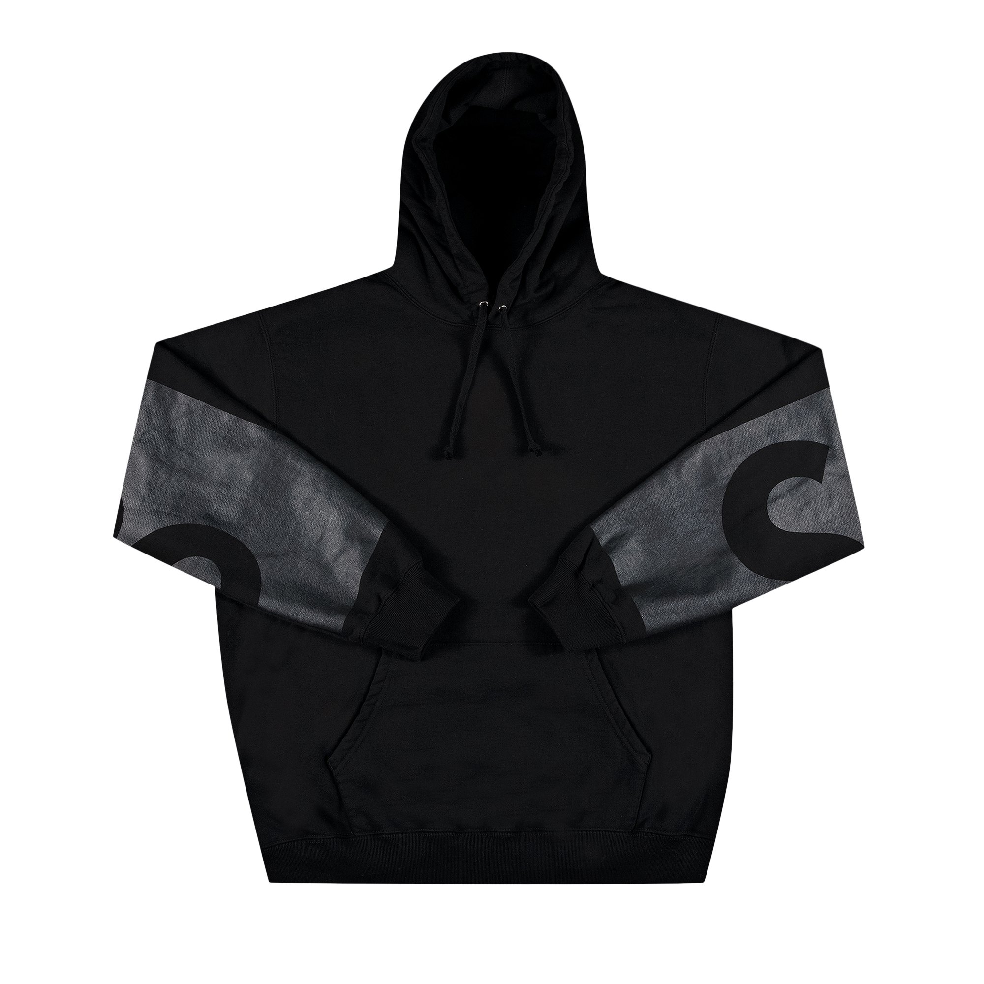 Supreme Big Logo Hooded Sweatshirt 'Black'