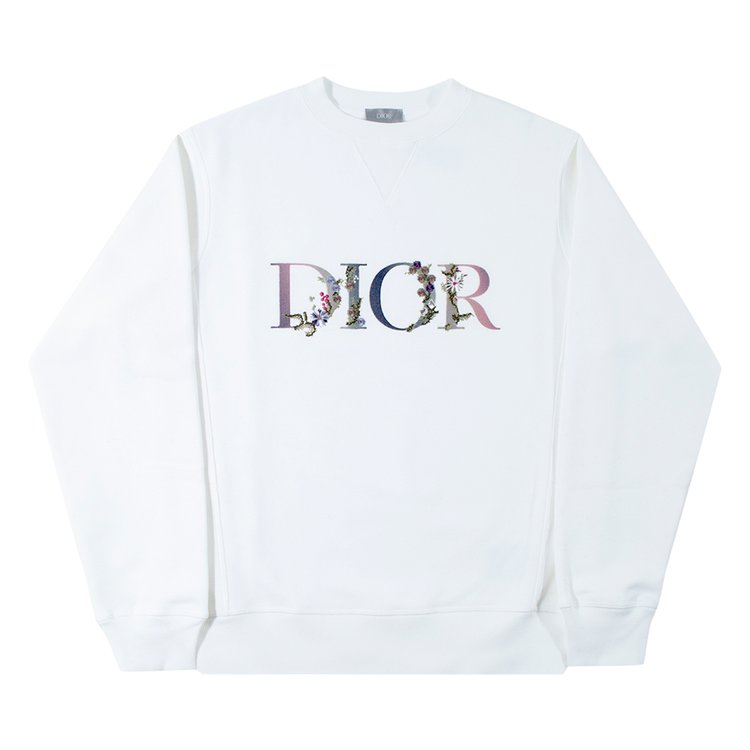Dior Flowers Embroidered Crewneck 'White'