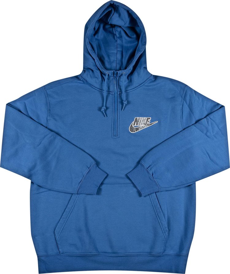 Desgracia huevo Araña Supreme x Nike Half Zip Hooded Sweatshirt 'Blue' | GOAT