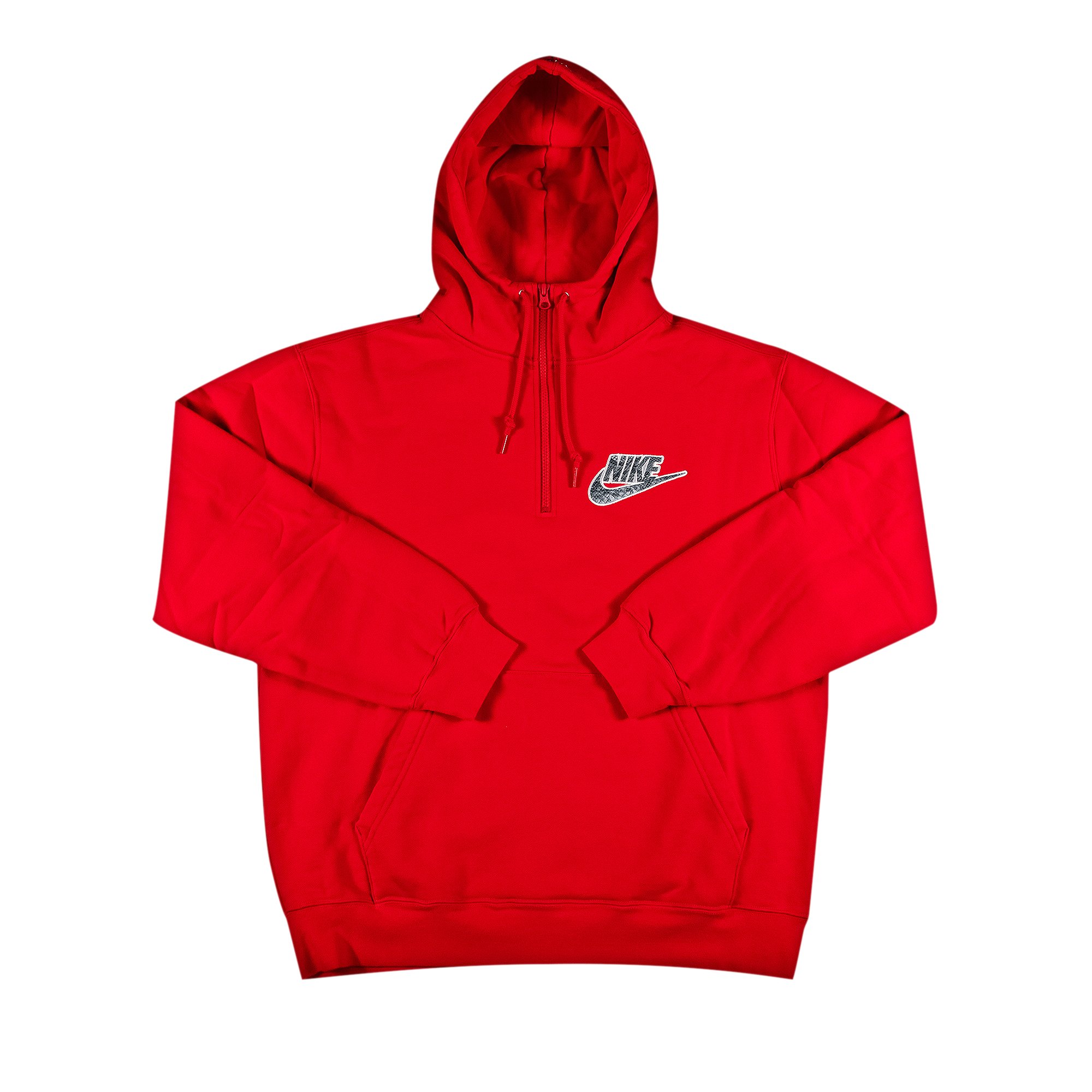 Supreme x Nike Half Zip Hooded Sweatshirt 'Red'