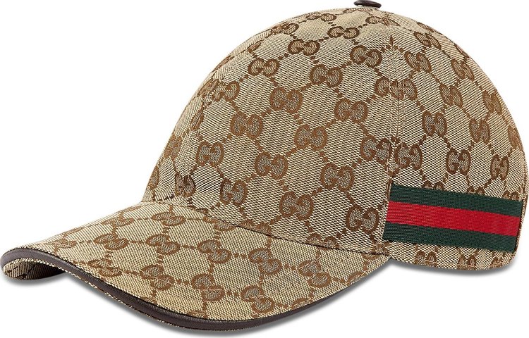 Gucci Original GG Canvas Baseball Hat With Web 'Beige'