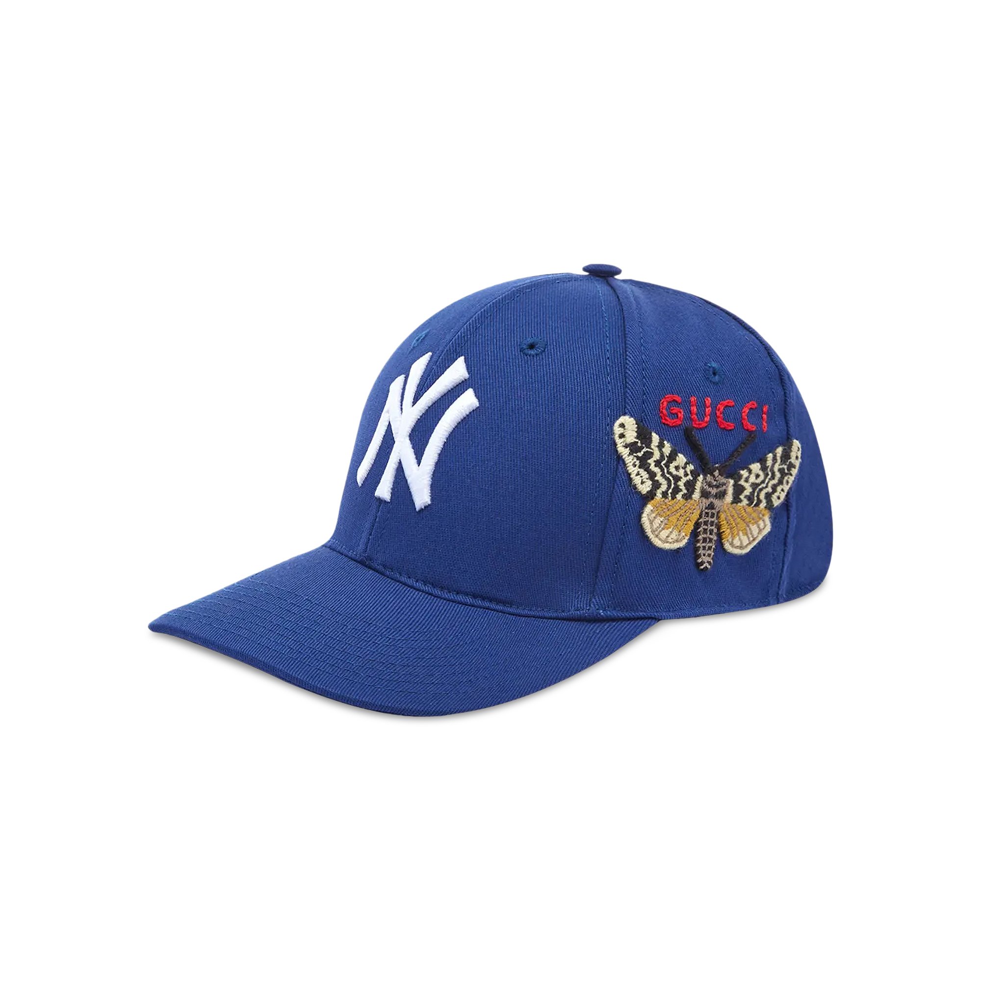 Gucci NY Yankees Patch Baseball Cap 'Blue' | GOAT