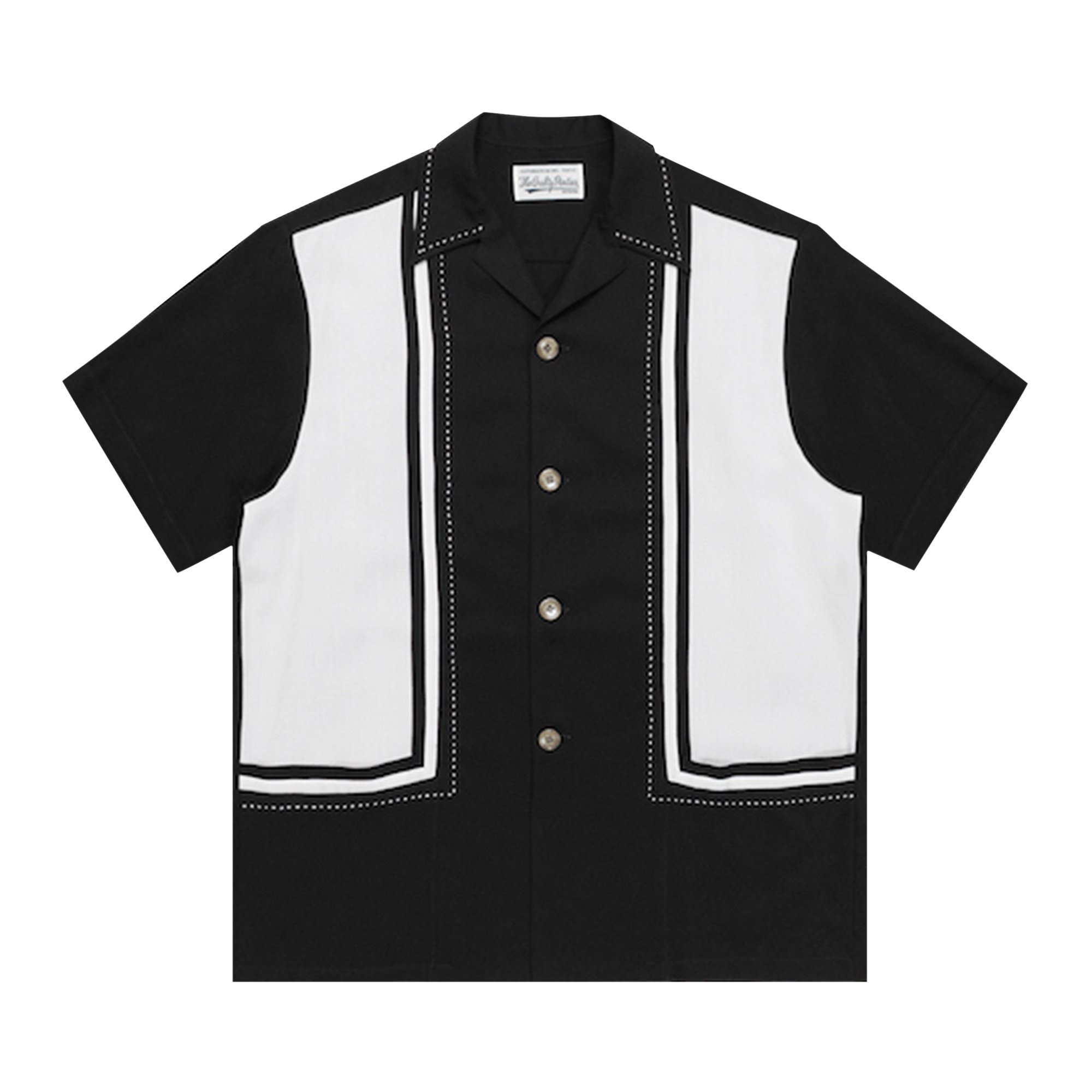 Buy Wacko Maria Miami Shirt 'Black' - 21SS WMS OC01 BLAC | GOAT