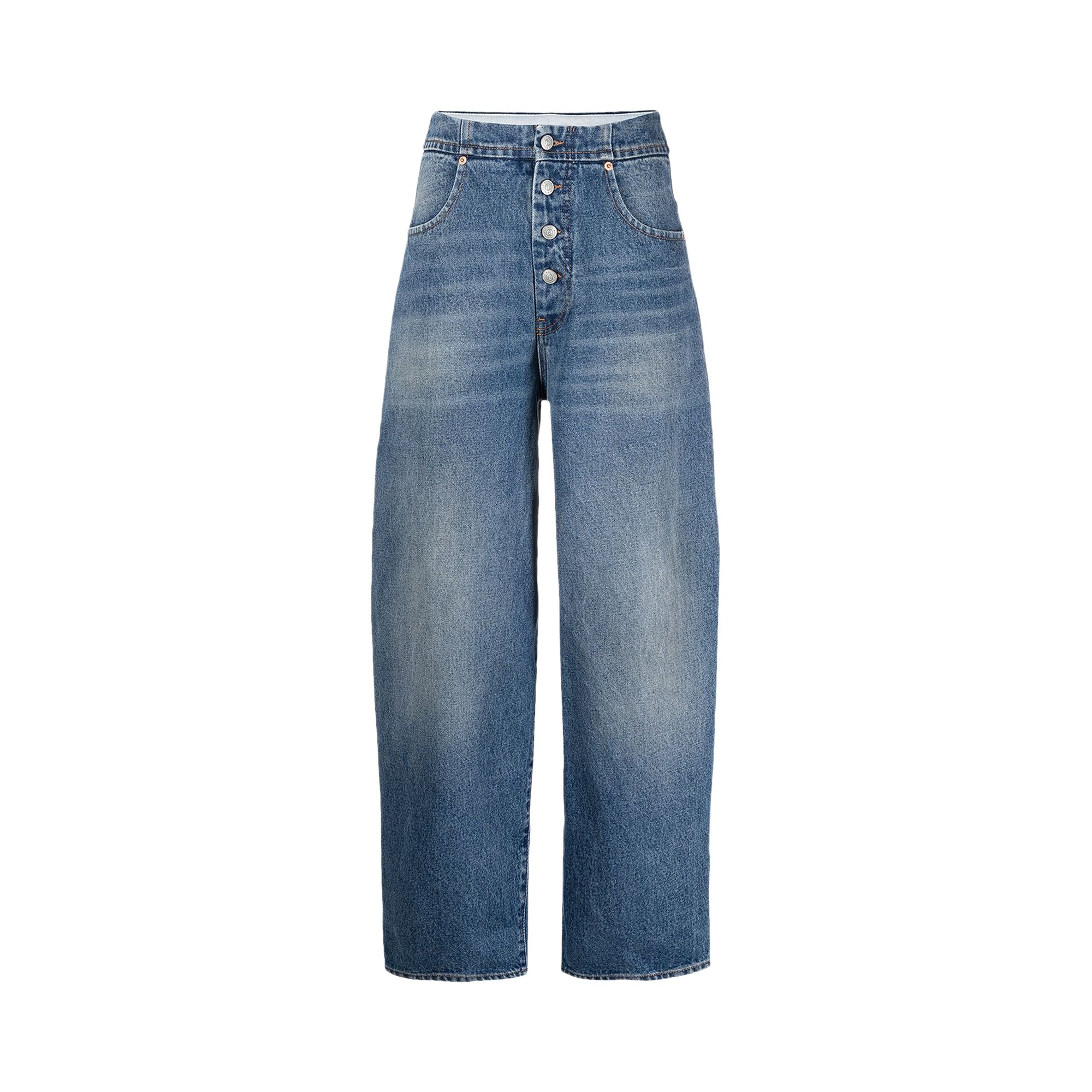 MM6 Maison Margiela Wide Leg Denim Jeans 'Blue' | GOAT