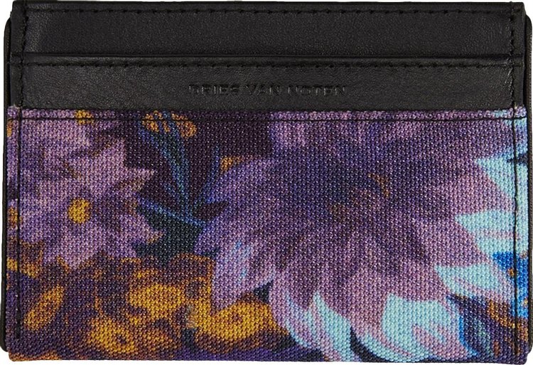 Dries Van Noten Floral Card Holder 'Purple'