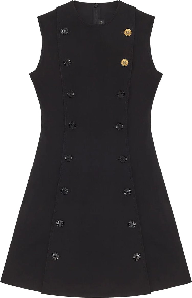 Versace Medusa Button Mini Dress 'Black'