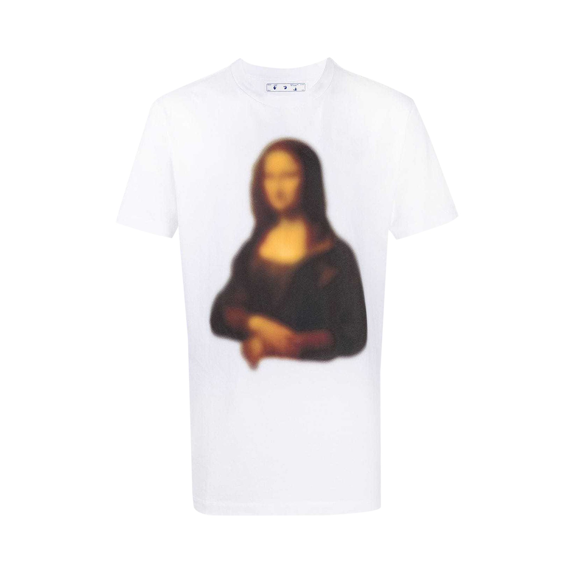 Off-White Blurred Mona Lisa Short-Sleeve Slim Tee 'White' | GOAT