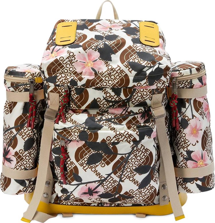 The North Face x Gucci Large Backpack 'Floral Brown'