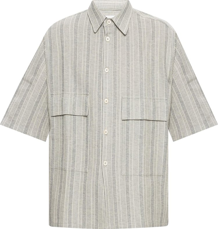 Jil Sander Short-Sleeve Button Down Shirt 'Open Grey'