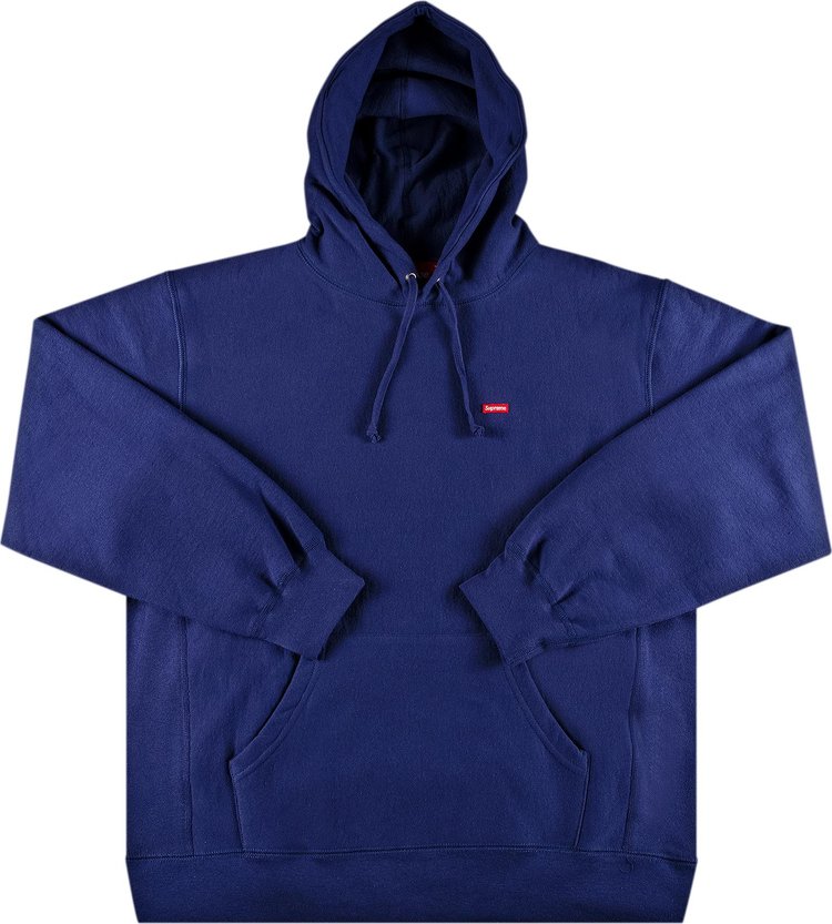 Buy Supreme Small Box Hooded Sweatshirt 'Washed Navy' - SS21SW49 WASHED ...