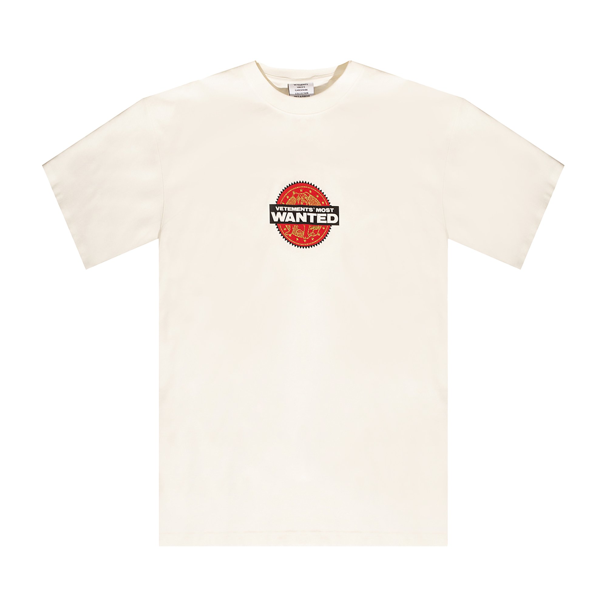 Vetements Most Wanted T-Shirt 'White' | GOAT