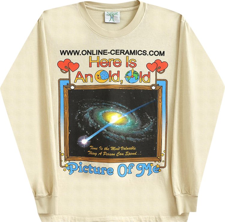 Online Ceramics An Old Picture Of Me Long-Sleeve 'Tan'