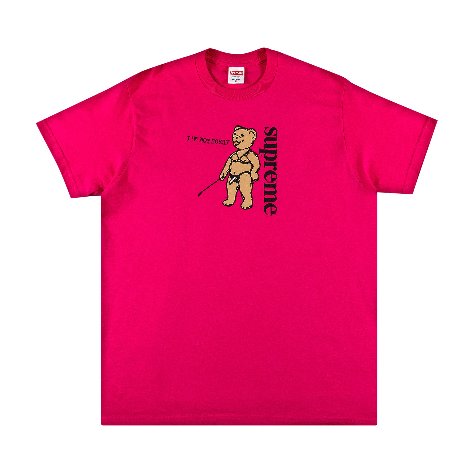 Supreme Not Sorry Tee 'Pink' | GOAT