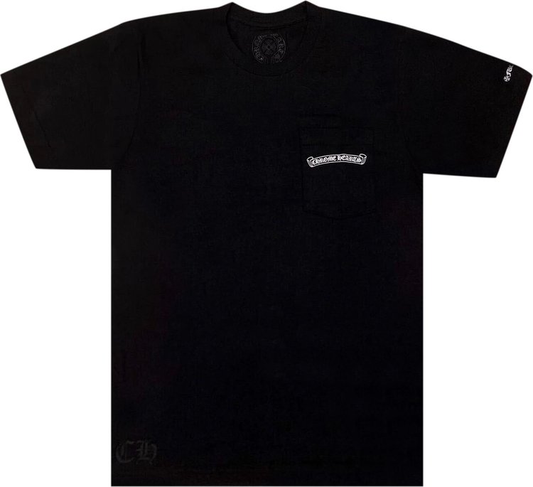 Chrome Hearts Scroll Logo T-Shirt 'Black'