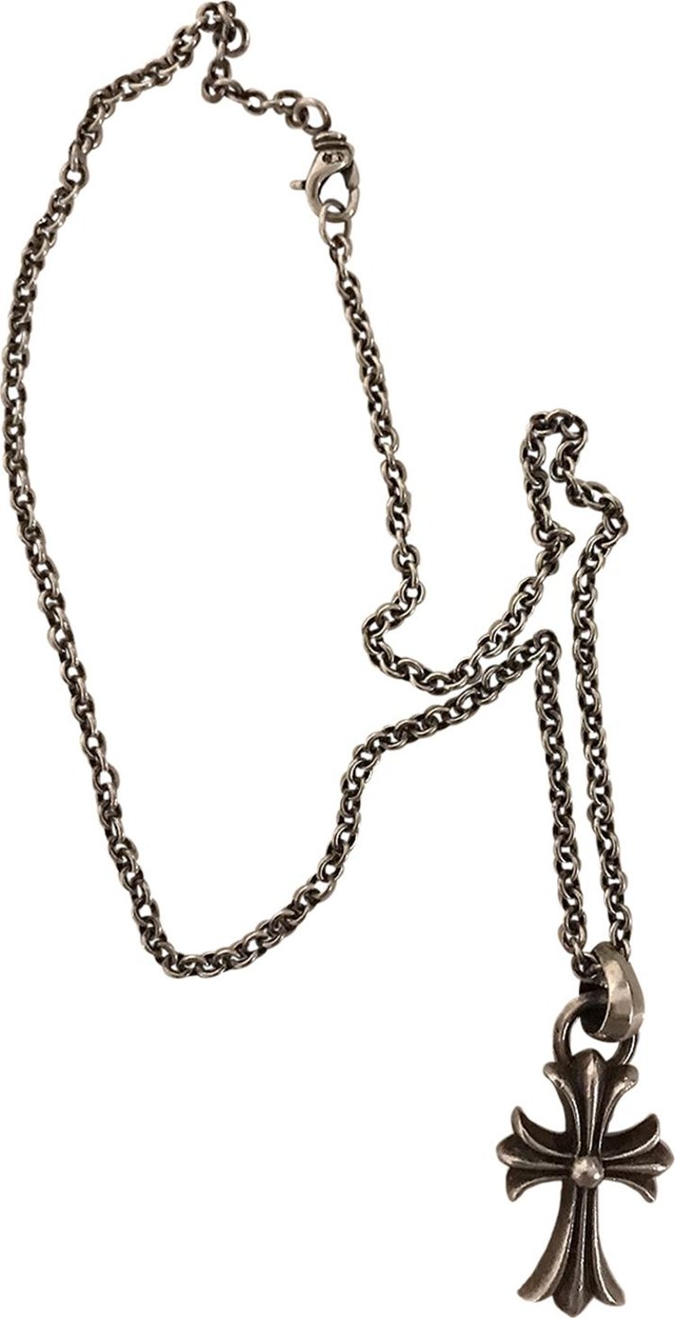 Buy Chrome Hearts Cross With Vail Pendant Necklace 'Silver' - 1383  100000606CWVP SILV