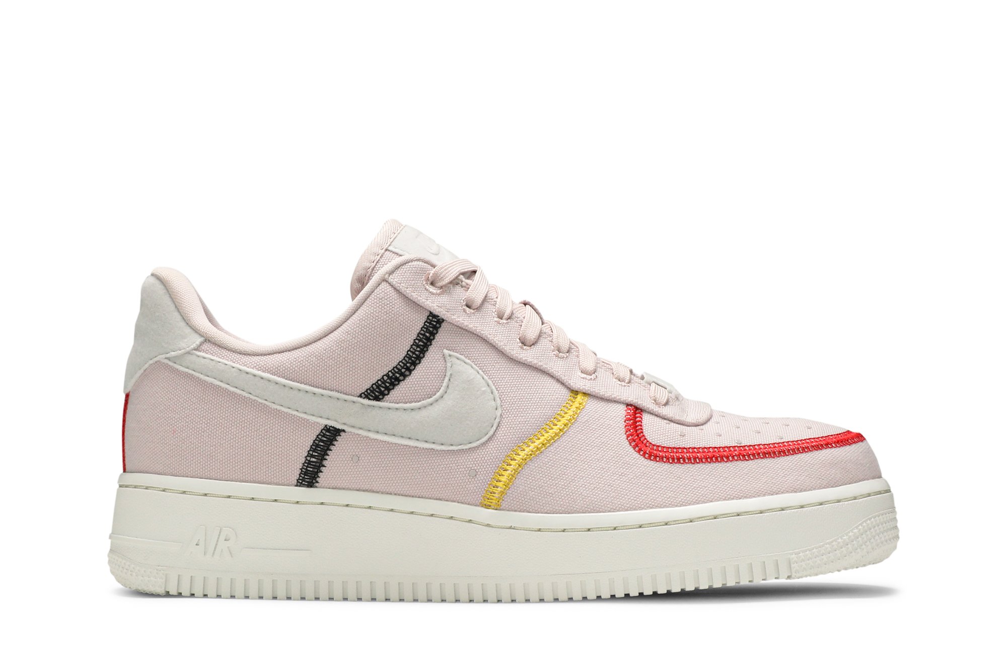 Buy Wmns Air Force 1 '07 Low LX 'Stitched Canvas - Siltstone Red