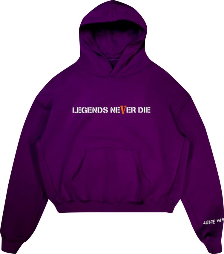Vlone x Juice WRLD Legends Never Die Hoodie 'Purple'