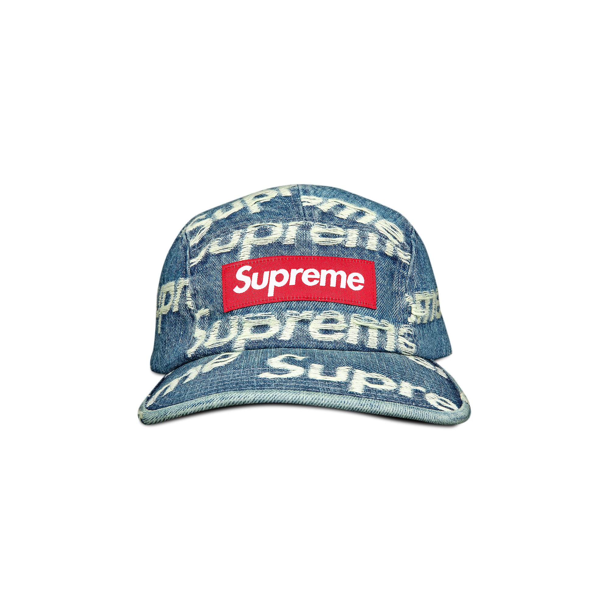 Buy Supreme Frayed Logos Denim Camp Cap 'Blue'   SSH9 BLUE   GOAT