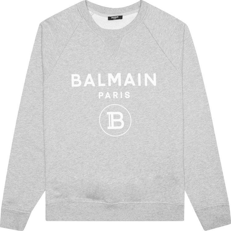 Balmain Printed Sweatshirt 'Mottled Grey'