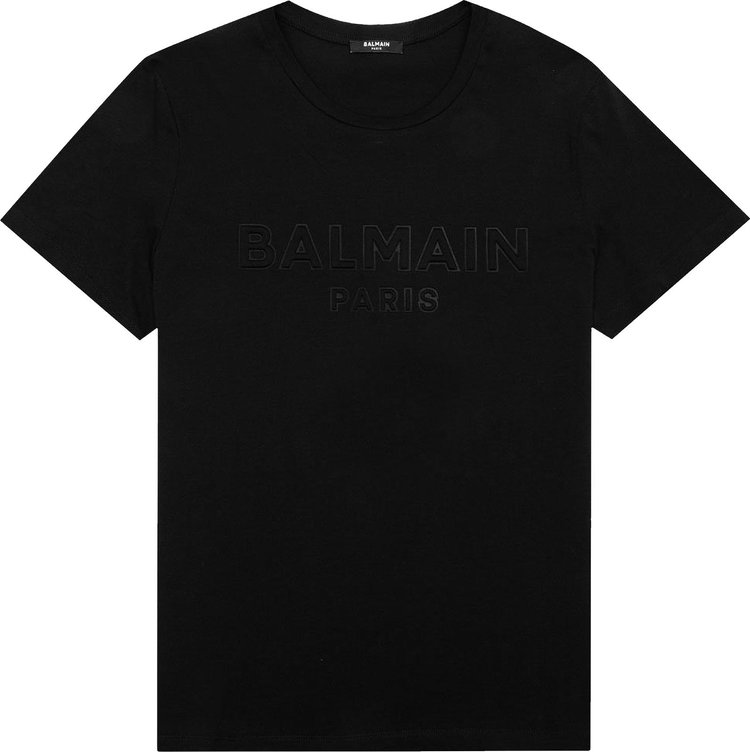 Balmain Embossed T-Shirt 'Mottled Grey'