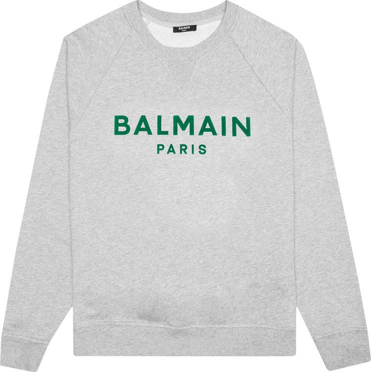Balmain Flock Sweatshirt 'Heather Grey'