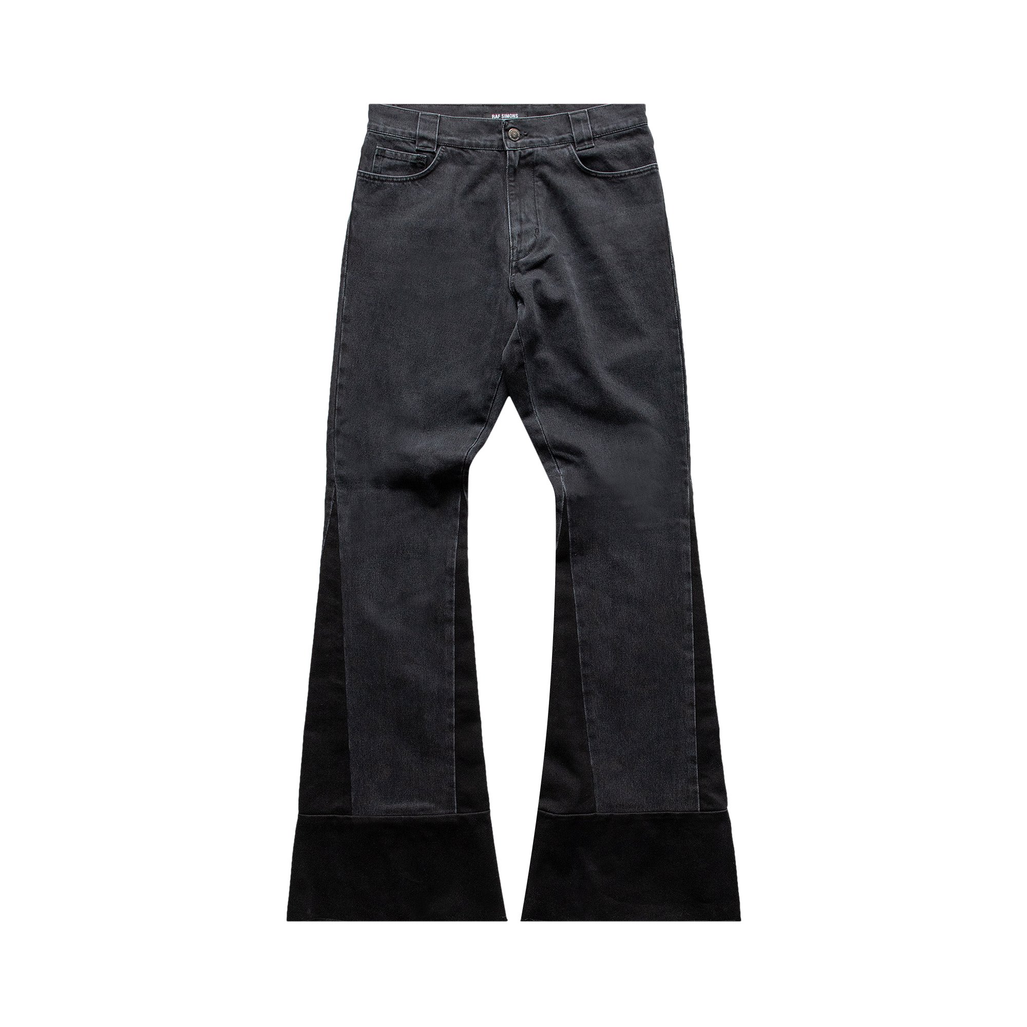 Buy Raf Simons Flared Denim Workwear Pants With Inserts