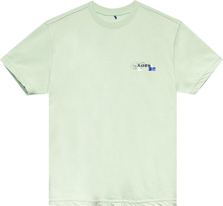 Ader Error Tape Logo T-Shirt 'Green'