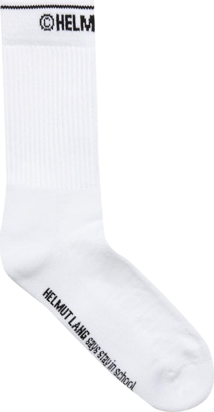 Buy Helmut Lang School Socks 'White' - L02HW799 100 WHIT | GOAT UK