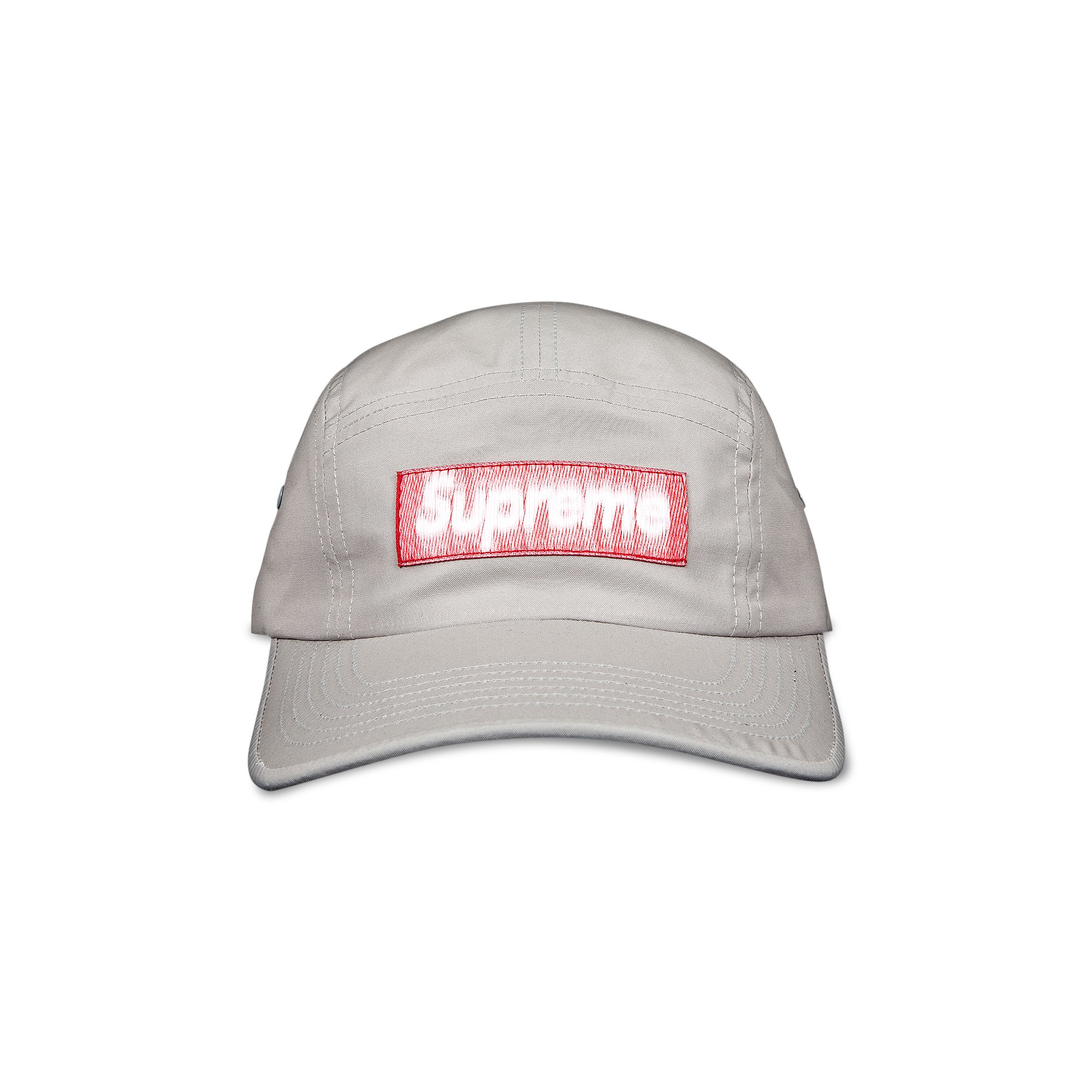 Supreme Reversed Label Camp Cap 'Grey'