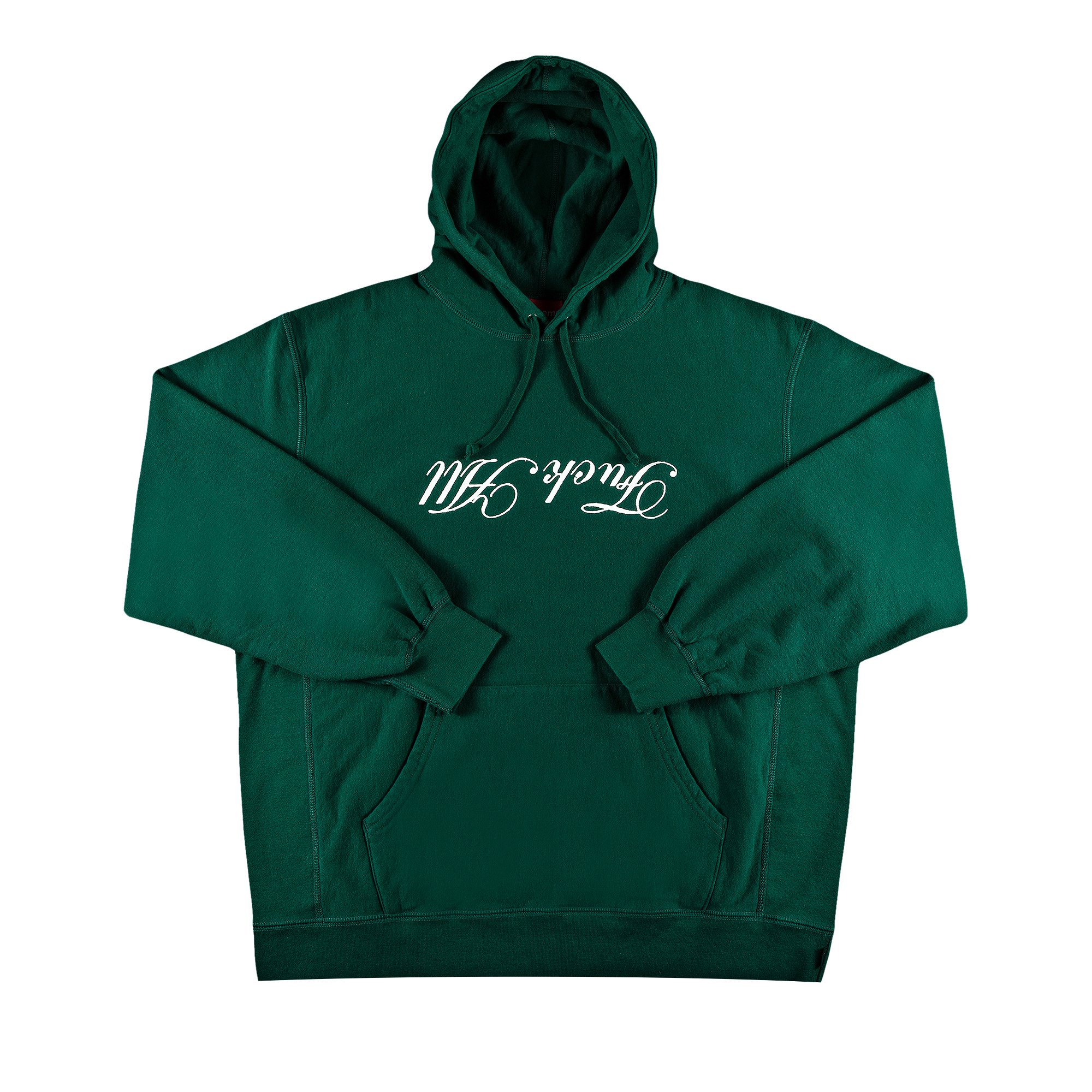 Buy Supreme x Jamie Reid Fuck All Hooded Sweatshirt 'Dark Green