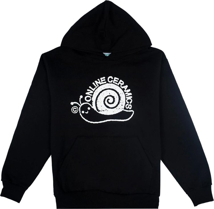 Online Ceramics Snail Logo Hoodie 'Black'