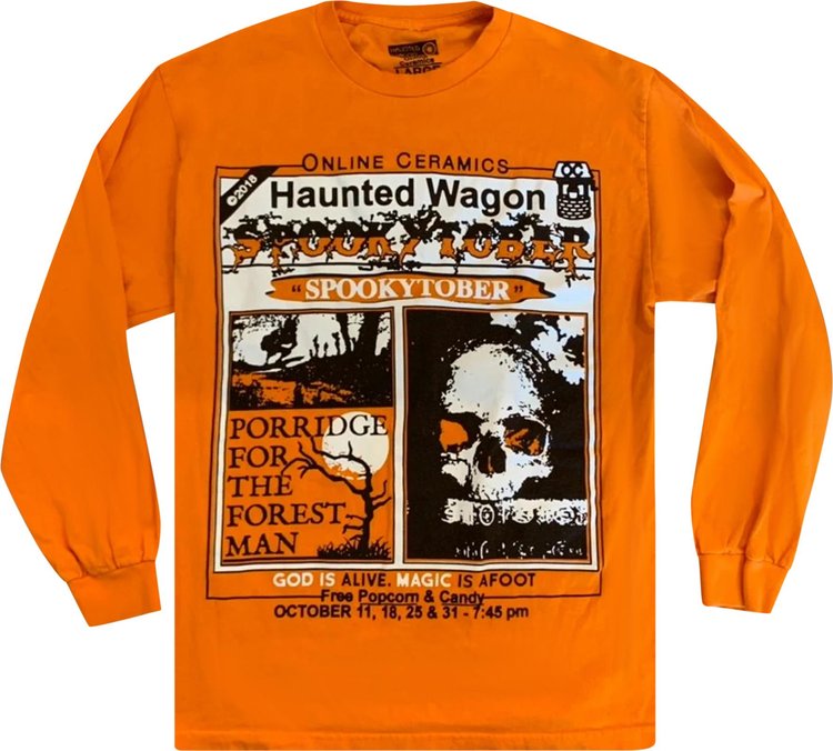 Online Ceramics Drive-In To Hell Long-Sleeve 'Orange'