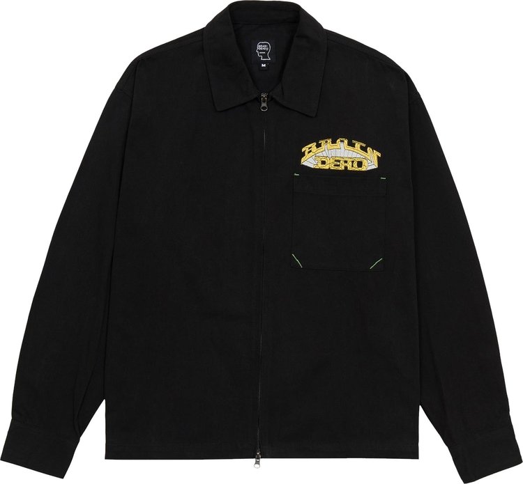 Brain Dead Fast Life Full Zip Shirt Jacket 'Black'