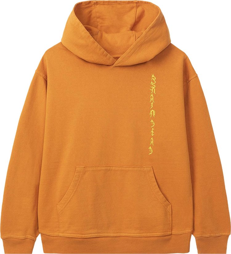 Brain Dead Jonny Negron Bondage Print Hooded Sweatshirt 'Orange'