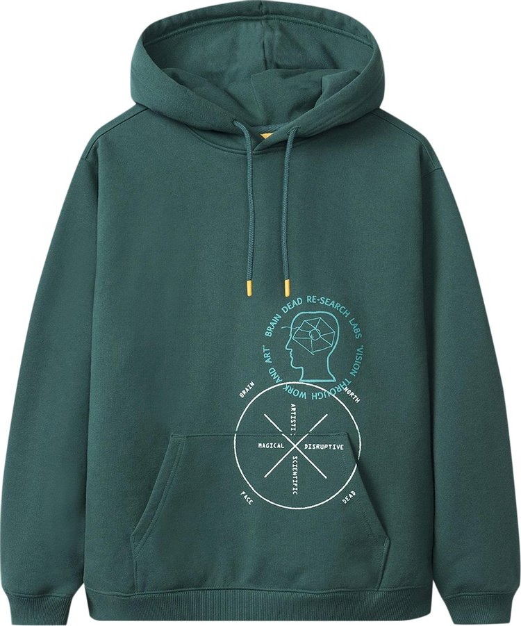 Brain Dead x The North Face Drop Shoulder PO Hoodie 'Night Green'