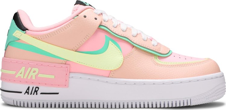 Nike Air Force 1 Low Worldwide White Barely Volt (GS) for Women
