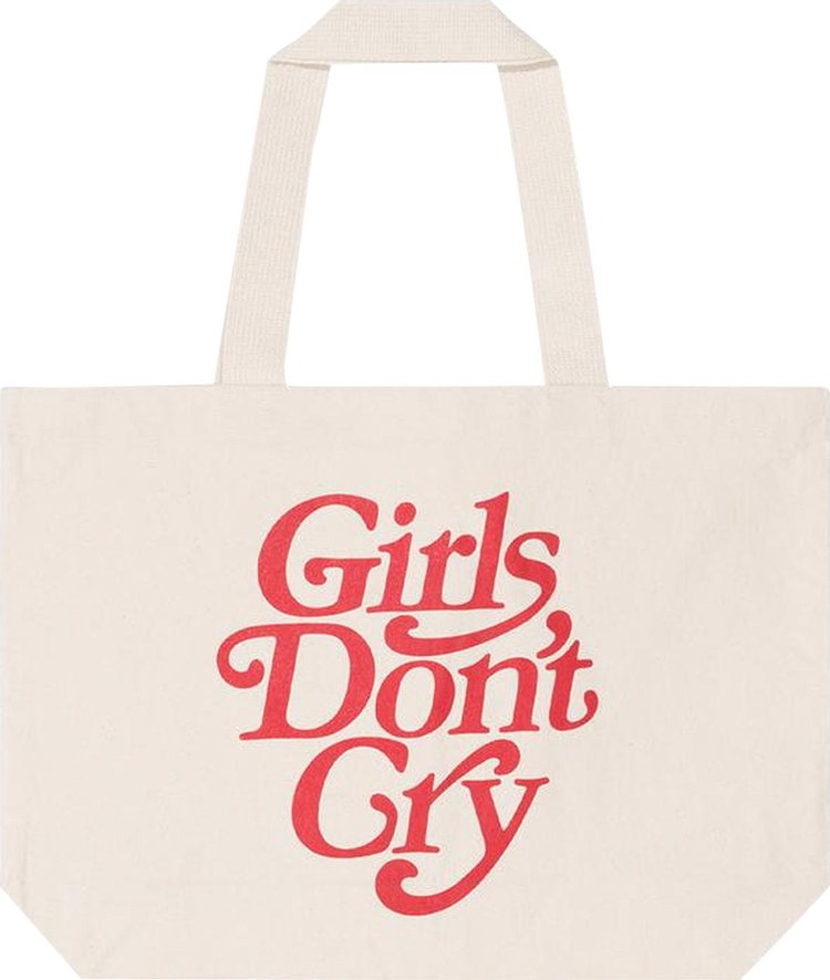 Girls Don't Cry Logo Tote Bag 'Natural'