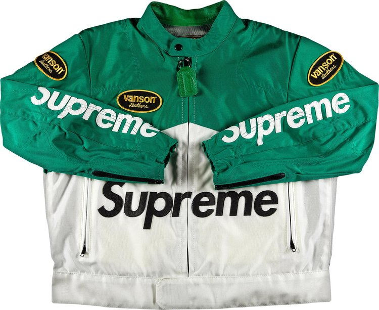 Supreme x Vanson Leathers Cordura Jacket 'Green'