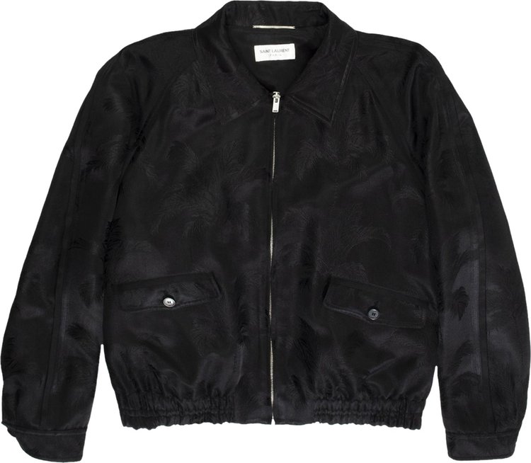 Saint Laurent Silk Jacquard Jacket 'Black'