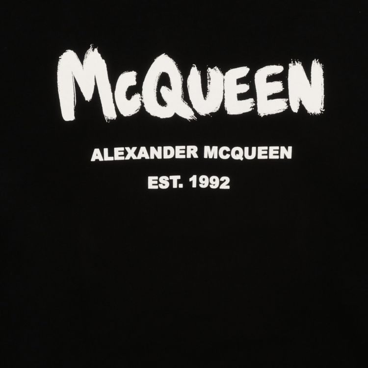 Alexander McQueen Graffiti Sweatshirt BlackWhite
