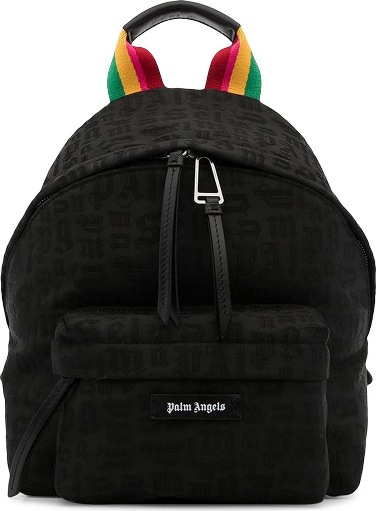 Palm Angels Monogram Small Backpack 'Black/Multicolor'