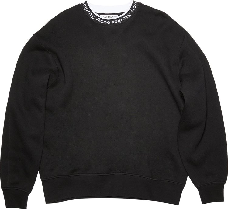 Acne Studios Logo Jacquard Sweatshirt 'Black'
