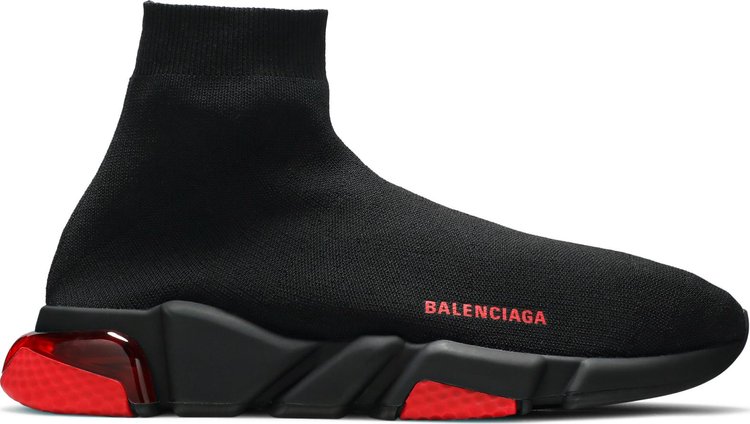 Buy Balenciaga Speed 'Clearsole Black Red' - 607544 W05GH | GOAT