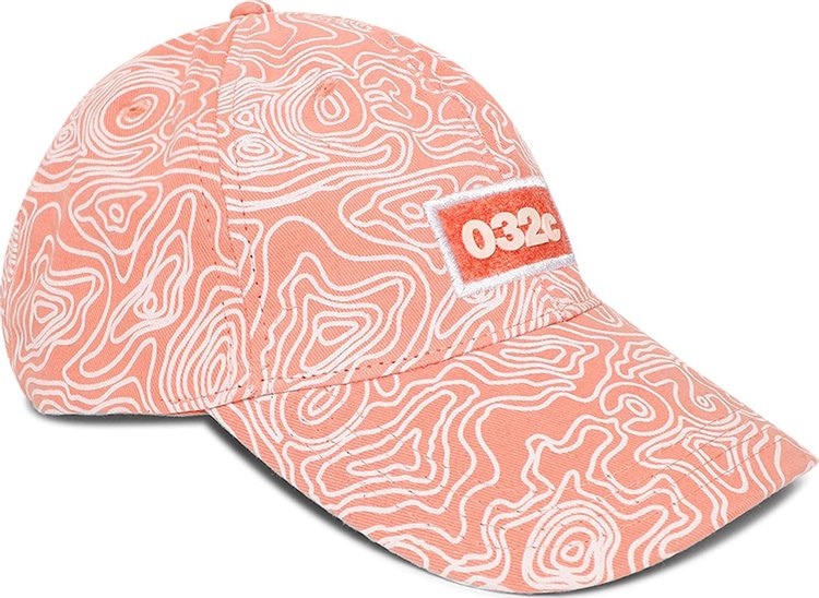 032C Topos Print Cap 'Ex Neon Coral'
