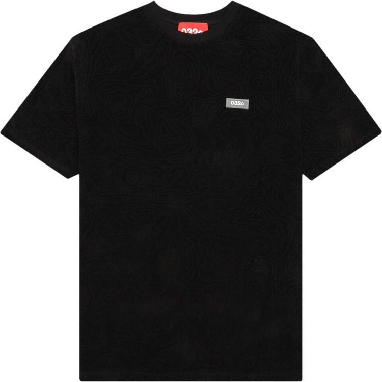 032C Topos Shaved Terry T-Shirt 'Black'