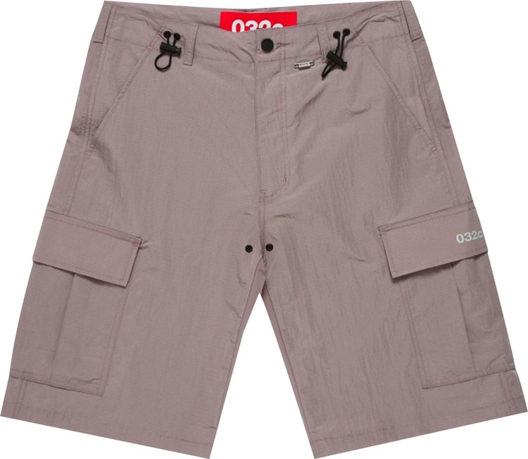 032C Nylon Cargo Shorts Heat Sensitive 'Grey Purple/Light Pink'
