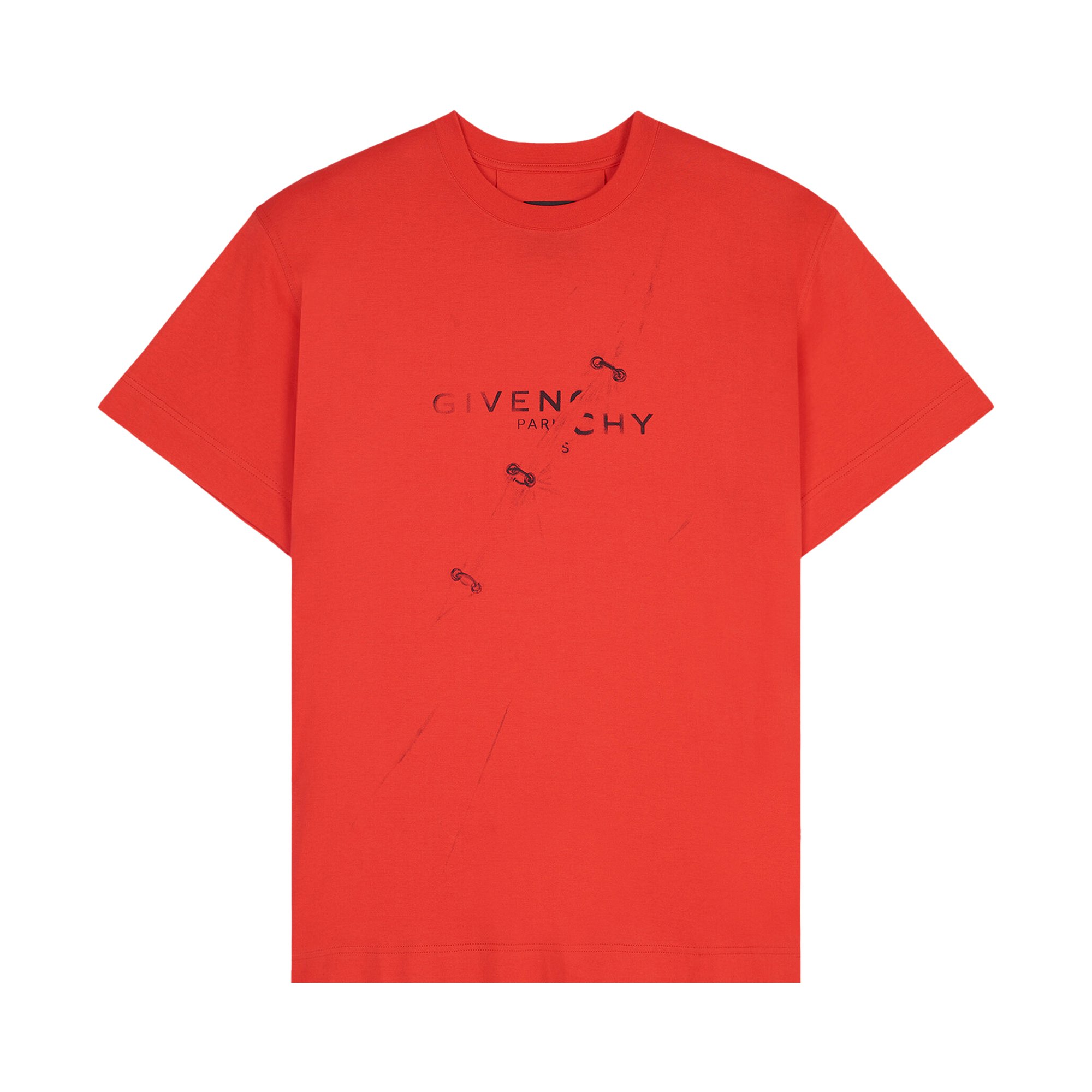 Givenchy Trompe-L'Œil Effect Oversized T-Shirt 'Red' | GOAT