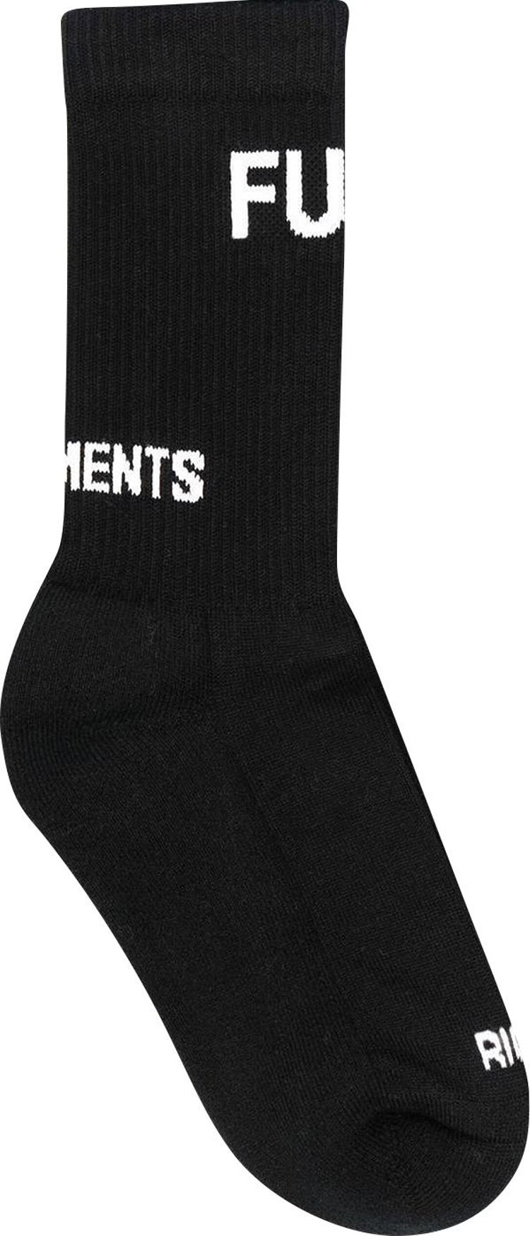 Vetements Fuck Socks 'Black'
