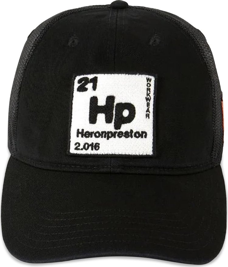 Heron Preston Periodic Logo Trucker Hat 'Black/White'