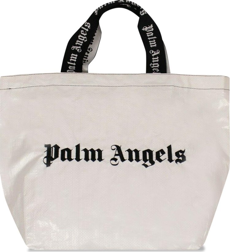 Palm Angels Classic Logo Shopper Bag 'White'